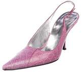 Thumbnail for your product : Dolce & Gabbana Leather Embossed Pumps