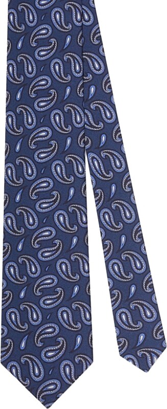 Robert Talbott Robert Paisley Printed Silk Necktie