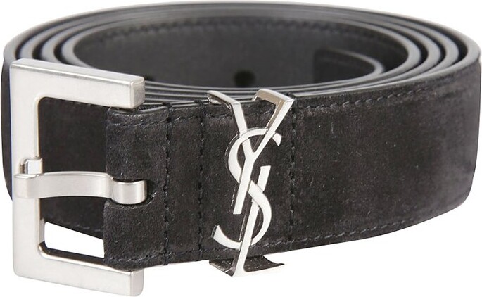 saint laurent logo belt