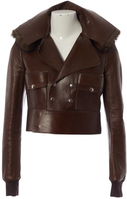 Givenchy Brown Leather Jackets