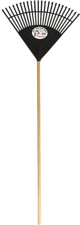 Emsco Cavex Series 22.5 in. Black Poly Leaf Rake