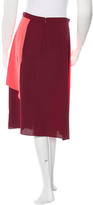 Thumbnail for your product : Tanya Taylor Silk Color-Block Skirt w/ Tags