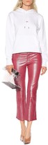 Thumbnail for your product : J Brand Selena mid-rise crop leather pants