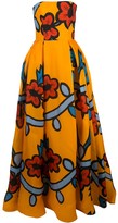 Thumbnail for your product : Carolina Herrera Floral Strapless Gown