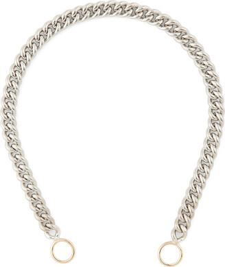 Silver Heavy Curb Chain Necklace | Marla Aaron 20 / 14K Yellow Gold / Sterling Silver