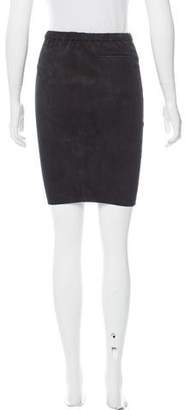 Isabel Marant Leather Knee-Length Skirt