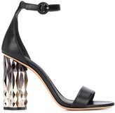Thumbnail for your product : Ferragamo Metallic High Heel Sandals