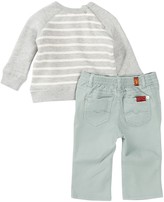 Thumbnail for your product : 7 For All Mankind Standard Jean & Striped Sweater Set (Baby Boys)