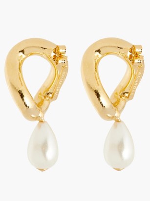 Rosantica Canasta Pearl-embellished Drop Earrings - Pearl
