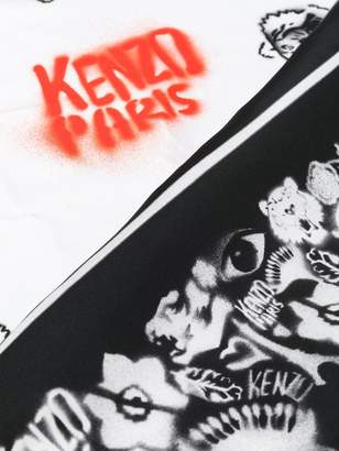 Kenzo Tiger Graffiti scarf
