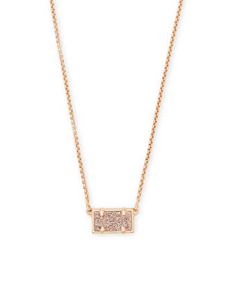 Kendra Scott Pattie Pendant Necklace In Rose Gold