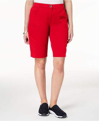 Karen Scott Mid-Rise Cotton Shorts, Created for Macy's