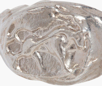 Alighieri Taurus sterling silver ring