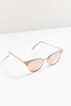 Urban Outfitters Havana Slim Cat-Eye Sunglasses