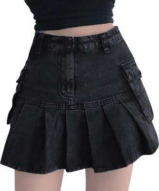 Denim Mini Pleated Skirt | Shop the world’s largest collection of ...