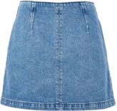 Thumbnail for your product : Petite dart seam a-line denim skirt
