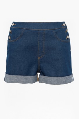 French Connection Orlina High Waisted Denim Shorts