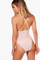 Thumbnail for your product : boohoo Petite Melissa Mesh and Lace Body