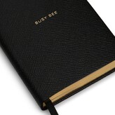 Thumbnail for your product : Smythson Panama Leather Notebook, Busy Bee Black