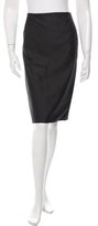 Thumbnail for your product : Carolina Herrera Knee-Length Wool Skirt
