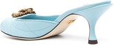 Thumbnail for your product : Dolce & Gabbana Lori Devotion quilted bejewelled mules