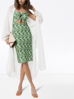 Thumbnail for your product : Adriana Degreas Dahlia print knee-length dress