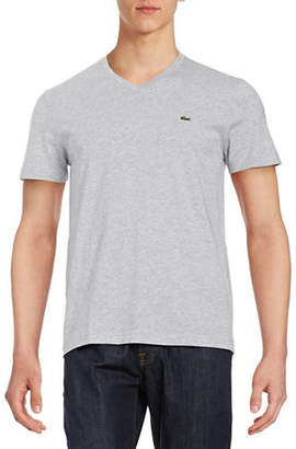 Lacoste Pima Cotton V Neck T Shirt