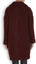Thumbnail for your product : Karl Lagerfeld Paris Hadley burgundy mohair blend coat