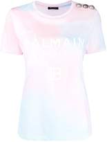 Thumbnail for your product : Balmain tie-dye button detail T-shirt