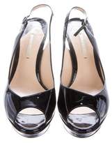 Thumbnail for your product : Nicholas Kirkwood Patent Leather Slingback Pumps