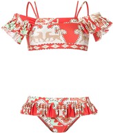 Thumbnail for your product : Adriana Degreas Off Shoulder Printed Bikini Set