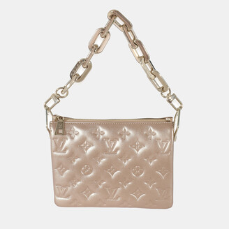 Louis Vuitton Monogram Embossed Puffy Lambskin Pochette Coussin Handbag