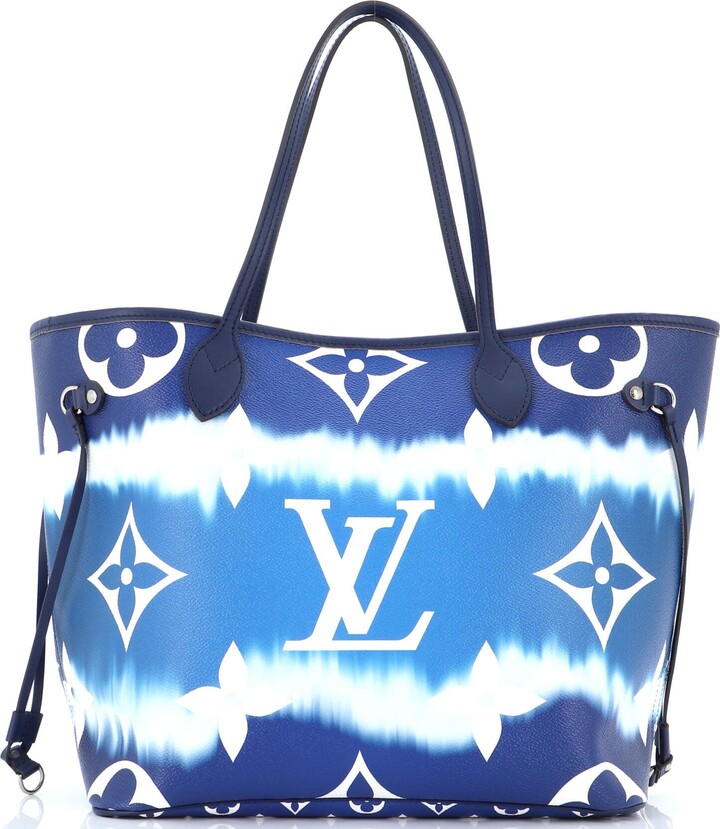 Louis Vuitton Limited Edition Blue Monogram Denim Speedy Round Large Bag -  Yoogi's Closet