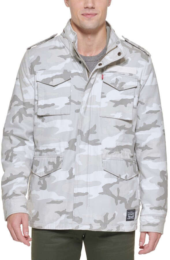 Levi's Men's Sherpa Lined Stand Collar Military Jacket, Created for