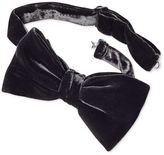 Thumbnail for your product : Charles Tyrwhitt Black cotton luxury velvet ready-tied bow tie
