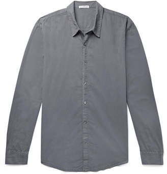 James Perse Cotton-Poplin Shirt - Men - Gray