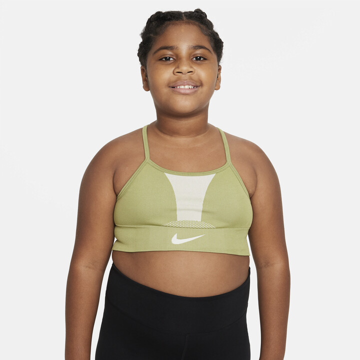 Bitterheid afvoer Versnipperd Nike Dri-FIT Indy Big Kids' Sports Bra (Extended Size) - ShopStyle