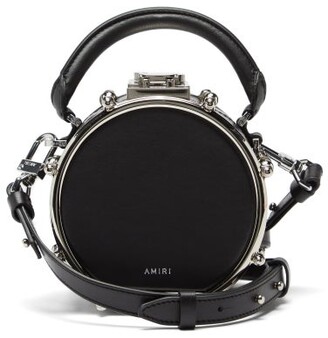 Amiri Drum Mini Leather Cross-body Bag - Black