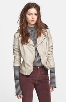Thumbnail for your product : Free People Hooded Faux Leather Moto Jacket