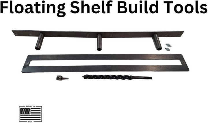 Etsy Floating Shelf Build Kit - Drilling Templates With Guide Bushings Router 13/16 Or 9/16 Drill Bit 3/4 Template Bit