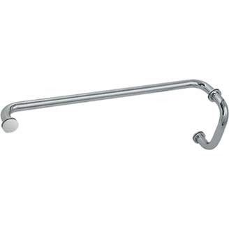 Cr Laurence CRL Polished Nickel 6" Pull Handle and 24" Towel Bar BM Series Combination With Metal Washers