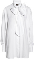 Thumbnail for your product : Vivienne Westwood Pussy-bow stretch-cotton shirt