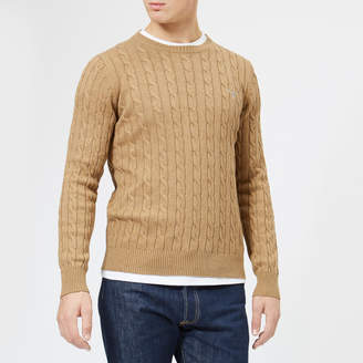 Gant Men's Cotton Cable Crew Knitted Jumper