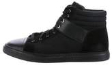 Thumbnail for your product : Chanel Lace-Up CC High-Top Sneakers