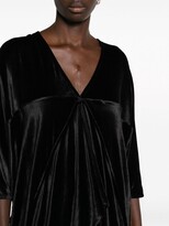 Thumbnail for your product : Rick Owens Lilies V-neck velvet minidress