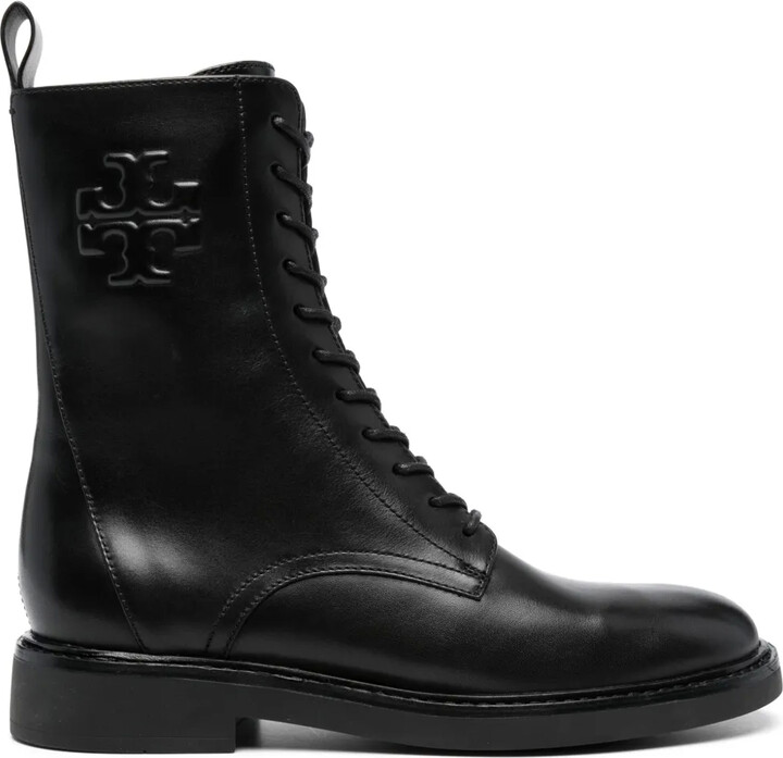 Tory Burch Double T combat boots