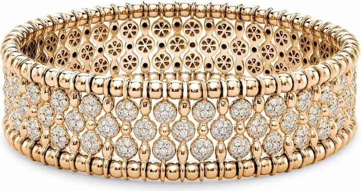 Pragnell 18kt yellow gold Bohemia diamond bracelet