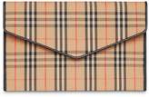 Thumbnail for your product : Burberry Medium 1983 Check and Leather Envelope Pouch