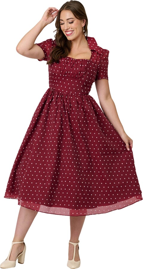 Unique Vintage 1950s Libby Swing Dress