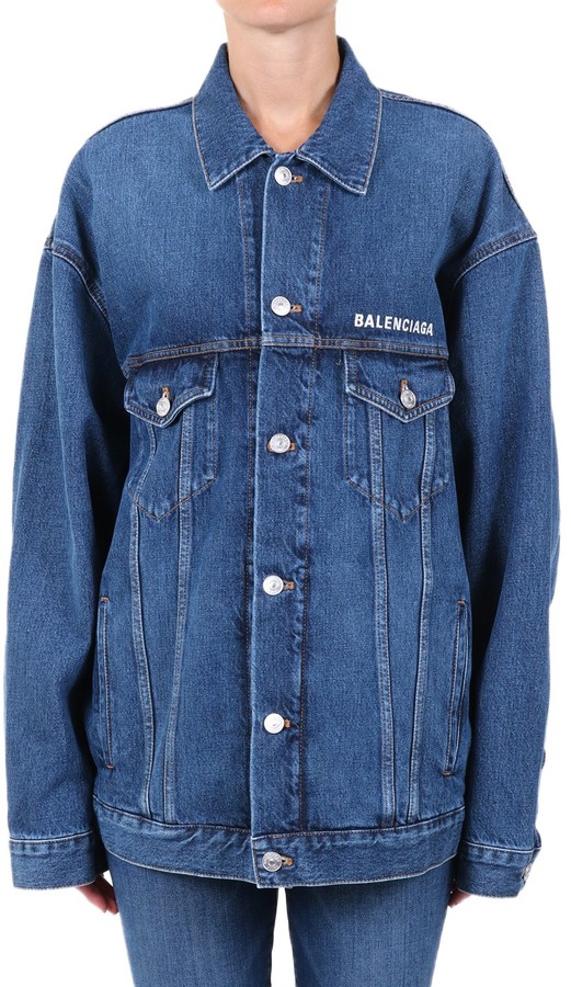 Balenciaga Oversized Denim Jacket - ShopStyle